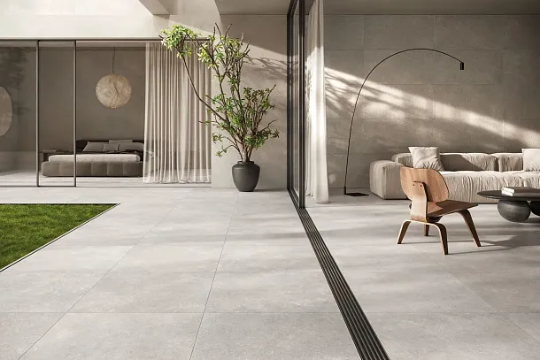 Фото Керамогранит Refin RA56 Coquille Hammered Perle 3D 60x120 Италия