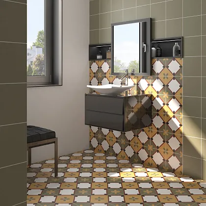 Фото Керамогранит Equipe 27680 Bauhome Minze 20х20 Испания