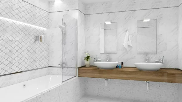 Фото Керамогранит Terma белый 40х40 Россия