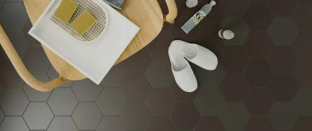 Фото Керамогранит 122454 Hexa Six Graphite 14x16 Испания