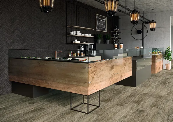 Фото Клинкерная плитка Paradyz Scandiano Brown Elewacja 24x6,5 Польша
