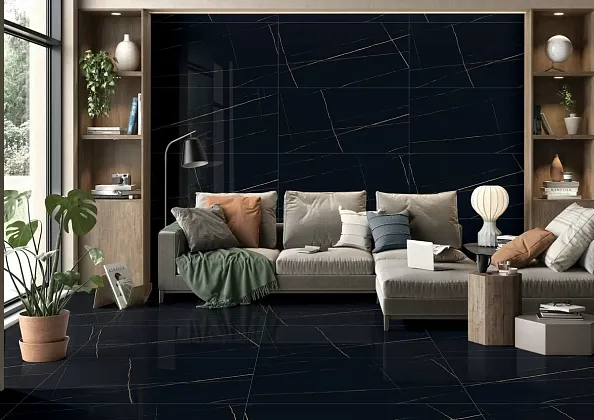 Фото Керамогранит Ennface ENMAR8046GL60120 Calacatta Citrus Glossy 60x120 Индия