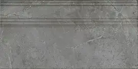Фото Плинтус Риальто серый тёмный глянцевый обрезной 20x40x1,6 (FME031R)