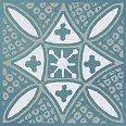 Декор Бахия 2 бирюзовый глянцевый 9,8x9,8x0,7 (KMD3STA020GN)