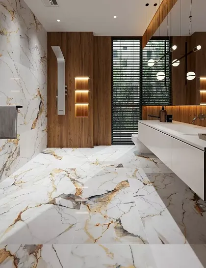 Фото Керамогранит Vega Gold Polished Rec. 60x120 Турция