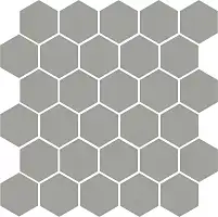 Фото керамическая плитка Агуста серый светлый натуральный 29,7x29,8x0,69 из 30 частей (5,2х6) (63002)