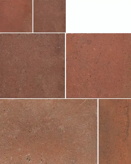 Фото Керамогранит CIR 1086527 Italica Modulare 39 Terra Bruciata (комплект 2шт 20x20, 1шт 20x40, 2шт 40x40, 1шт 40x60,8) Италия