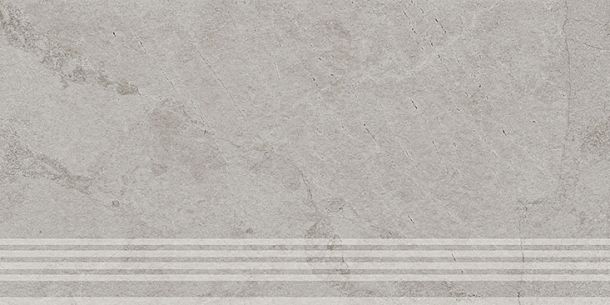 Фото Ступень Kerama Marazzi Сплит серый светлый матовый обрезной 30x60x0,8 (KM6060G1231R8GRF) Россия