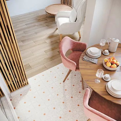 Фото Керамогранит Smile Tile Siena Toledo 19,8x19,8 Индия