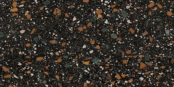 Фото Керамогранит Ennface ENIND3214MT80160 Terrazzo Black Matt 800x1600x9 Индия