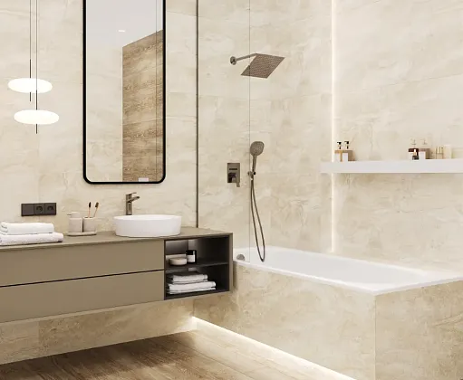 Фото Керамогранит Laparet Lp6012G0091R Polaris Beige Бежевый Матовый Карвинг 59,5Х119,1 Россия