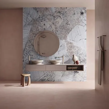 Фото Керамогранит Flaviker PF60014653 Supreme Hedonism Patagonia Blue Lux 3D R 120x280 Италия