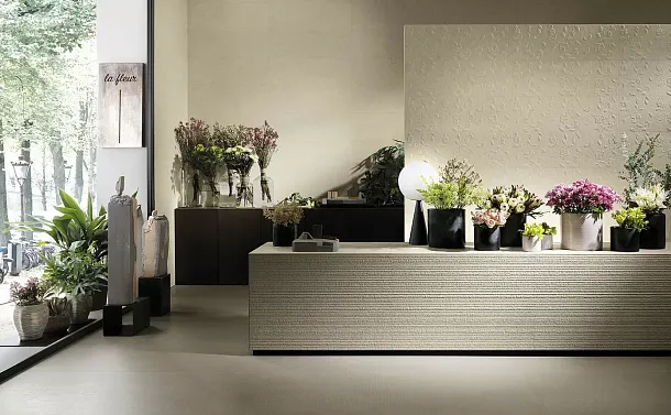 Фото Плитка fOIR LUMINA STONE FLOWER BEIGE 30,5x91,5 Италия