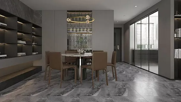 Фото Керамогранит Slate Dark Grains Semi-Polished 60x120 (BHW-0017) Китай