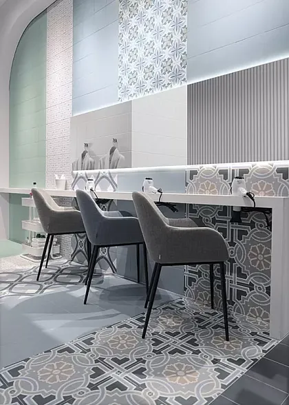 Фото Керамогранит Mainzu Normandy Black Centro 20х20 Испания