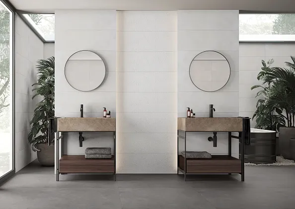 Фото Плитка Saloni Blending Mixture Marfil 30x90 Испания