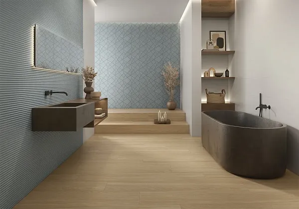 Фото Керамическая плитка Metropol R0002987 Miyako Art Verde 30x90 Испания