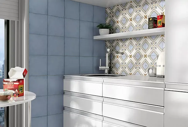 Фото Керамогранит Equipe 24397 Art Nouveau Navy Blue 20x20 Испания