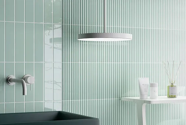 Фото Плитка Equipe 28451 Costa Nova Straw Glossy 5x20 Испания