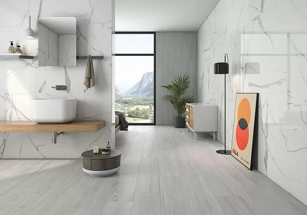 Фото Керамогранит Geotiles Nilo Compacglass Blanco 60x120 Испания