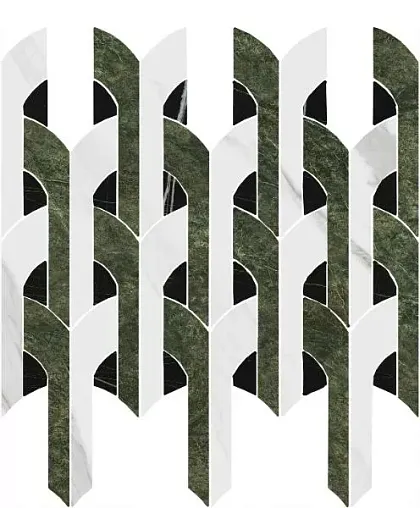 Фото Декор ID148 Риальто Нобиле 2 наборный лаппатированный 34,5x30 Россия