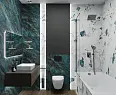 Керамогранит Laparet Beam Turquoise бирюзовый лаппатированный шайн 60х120