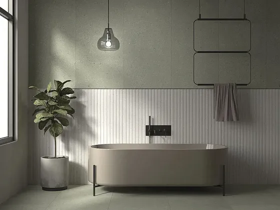 Фото Керамогранит Dado Ceramica 304156 Geology Salvia Rigat-One 3D 60x120 Италия