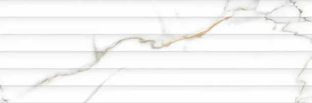Фото Плитка Statuario Iron Ore Linea Glossy 30x90x1,05 Индия
