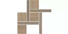 Фото Kerama Marazzi Декор Альберони 2 наборный коричневый светлый матовый обрезной 27,5x27,5x0,9 (T056\SG643820)