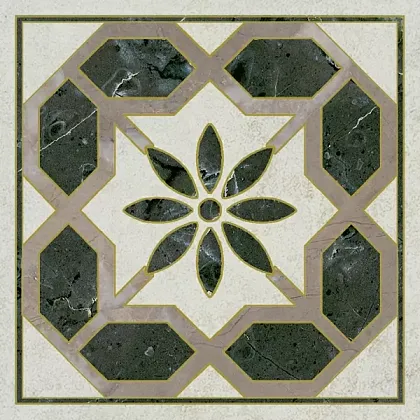 Фото Декор OS\A312\SG606220RL Серенада 3 лаппатированный обрезной 7,2x7,2 Россия