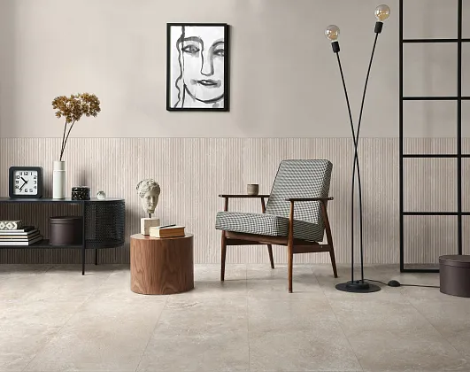 Фото Керамогранит Ragno Marazzi RCAJ Realstone Travertino Cross Noce Rett 60х120 Италия