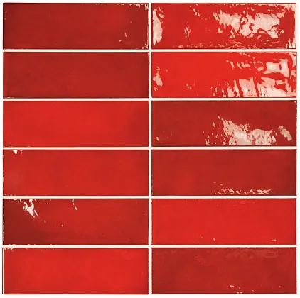 Фото Плитка Equipe 25633 Volcanic Red 6.5x20 Испания