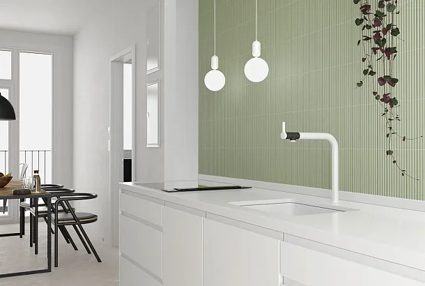 Фото Плитка Equipe 28534 Costa Nova Onda Straw Matt 5x20 Испания