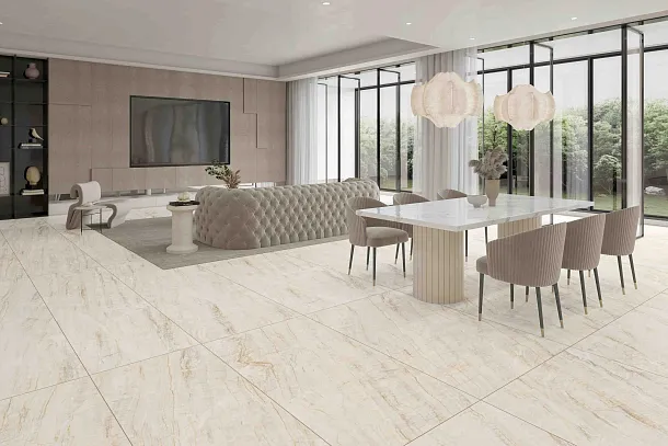 Фото Керамогранит Ennface ENSTN8043MT60120 Travertine Cross Avorio Matt 60x120 Индия