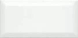 Фото Плитка 19040 N Бланше белый грань глянцевый 20х9,9