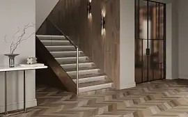 Wood Latina Brown Chevron M