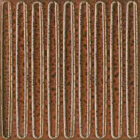 Фото Декор чипсет Далия оранжевый глянцевый 20x20x0,95 (KMD2SOB007BN)
