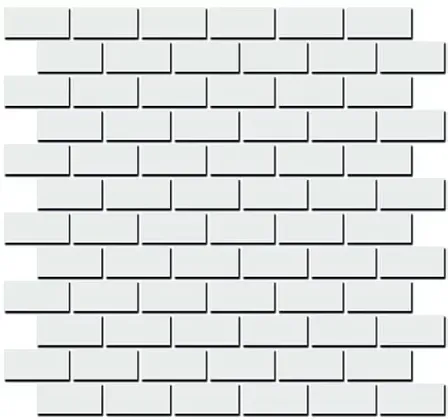 Фото Декор Турнон белый мозаичный матовый 32x30x0,9 (191\001T) Россия
