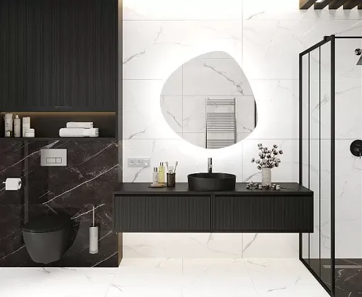 Фото Керамогранит Pristine White белый полированный 60x120 Индия