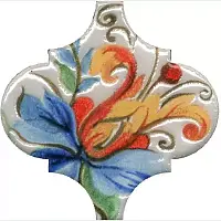 Фото Декор VT\A580\65000 Арабески Тоскана 4 глянцевый 6,5x6,5