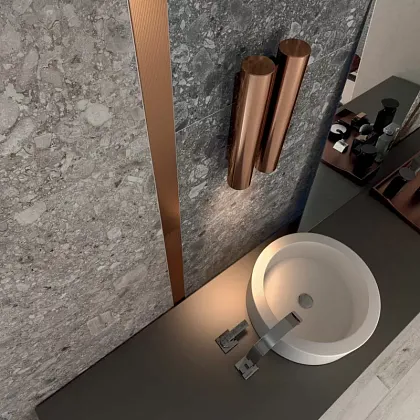 Фото Керамогранит Ariana Ceramica 0008314 Futura Antracite Nat Ret 6mm 120х278 Италия