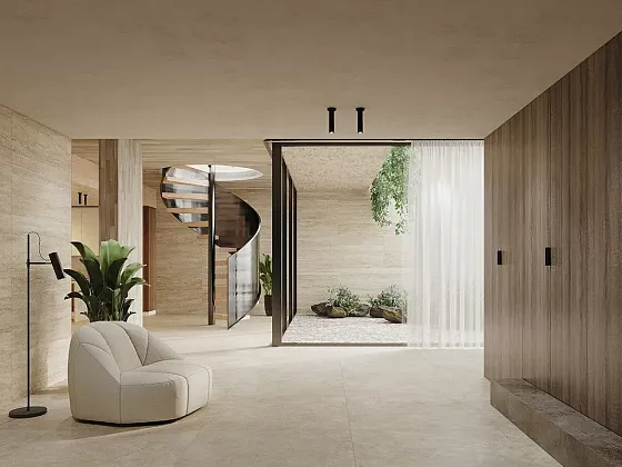 Фото Керамогранит Tau Ceramica Travertino Gold Rec. 60x120 Испания