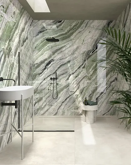 Фото Керамогранит Fondovalle INF2895 Infinito 2.0 Onyx Ice Crystal Polished 120x278 Италия