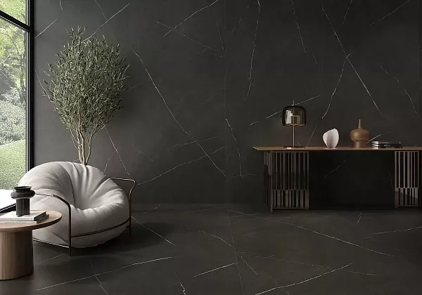 Фото Керамогранит Geotiles Arpeggio Nero Matt 120x280 Испания