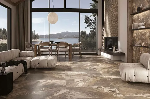 Фото Керамогранит Bottega B71414 Blend Grey Natural Ret 60x120 Италия