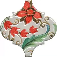 Фото Декор VT\A577\65000 Арабески Тоскана 1 глянцевый 6,5x6,5