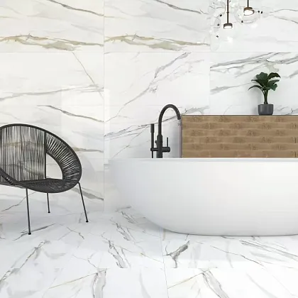 Фото Керамогранит Tau Ceramica Emporio Calacatta Pul. 6mm 120x280 Испания