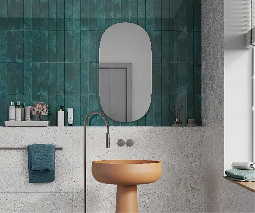 Фото Плитка Smile Tile Tropicana Ruby 7.5x30 Индия