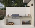 Керамогранит Laparet Betonica Blanco Pro Светло-Серый Матовый R11Soft 60Х120