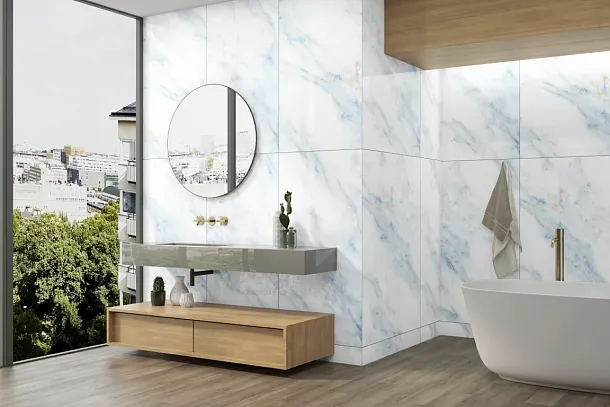 Фото Керамогранит Eternal ETACN1221GL6060 White Storm Glossy 60x60 Индия